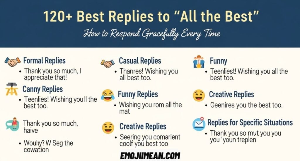 Best Replies to "All the Best