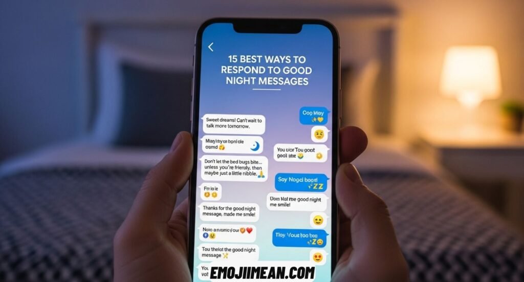 Best Ways to Respond to Good Night Messages