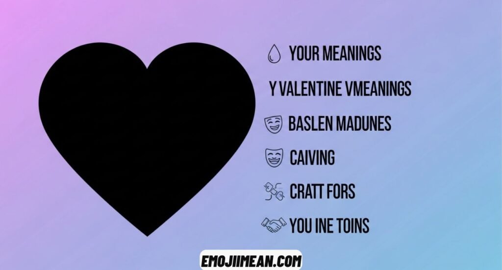 Black Heart Emoji Meaning and Where to Use?