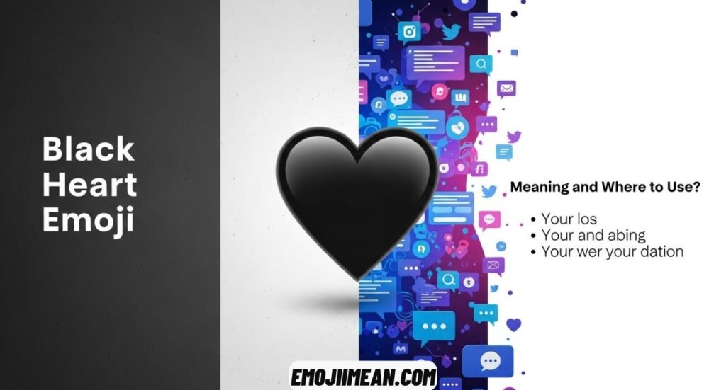 Black Heart Emoji Meaning and Where to Use?