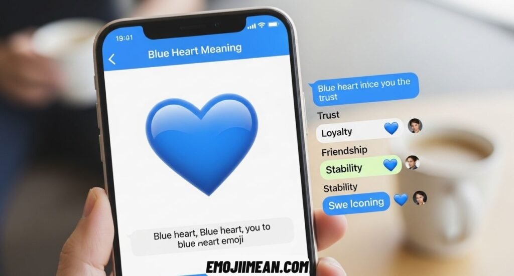 Blue Heart Emoji Meaning Explained