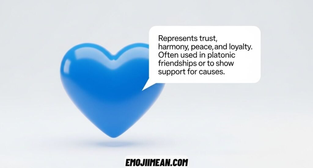 Blue Heart Emoji Meaning Explained