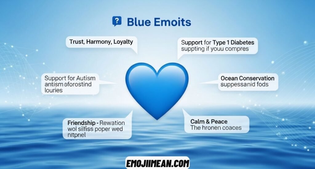 Blue Heart Emoji Meaning Explained