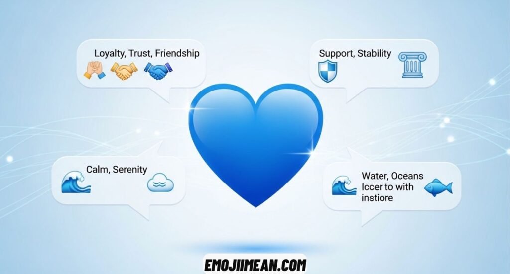 Blue Heart Emoji Meaning Explained