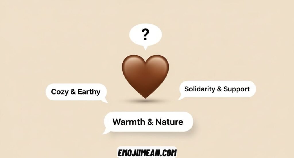 Brown Heart Emoji Meaning and Best Responses