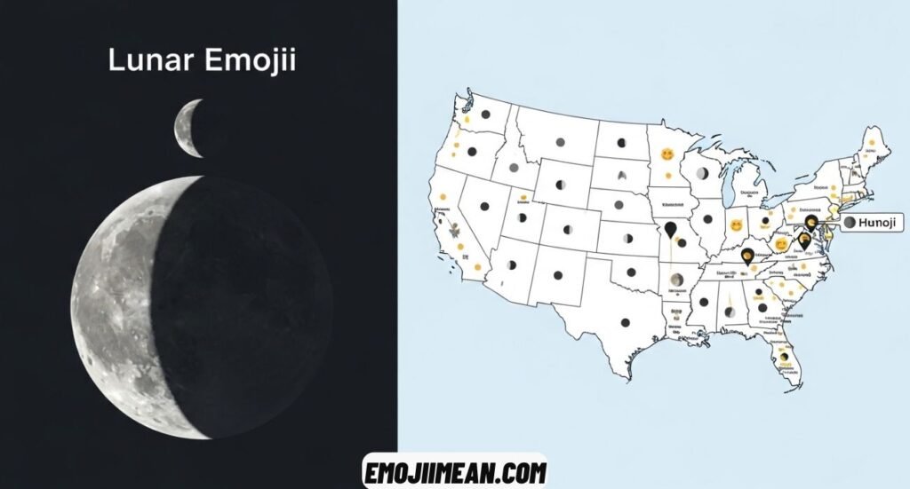 Current Phase of the Moon as an Emoji
