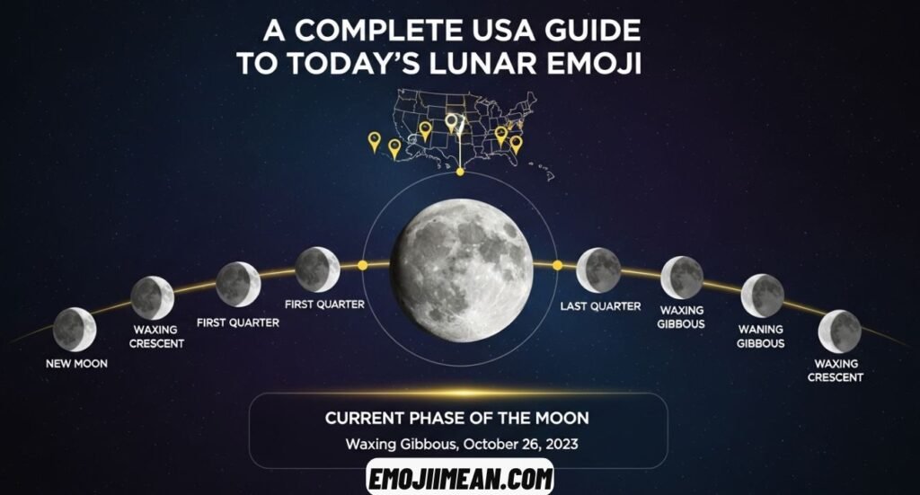 Current Phase of the Moon as an Emoji