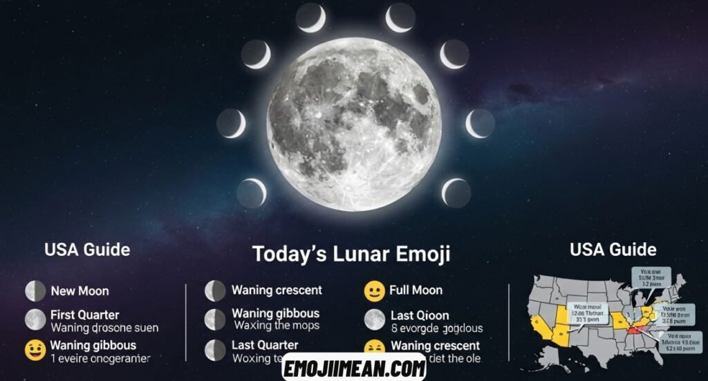 Current Phase of the Moon as an Emoji