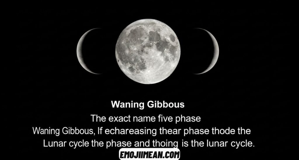 Current Phase of the Moon as an Emoji