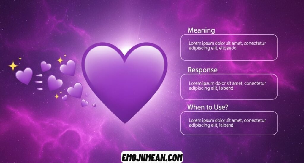 Purple Heart Emoji Meaning