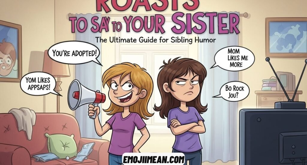 Roasts to Say to Your Sister