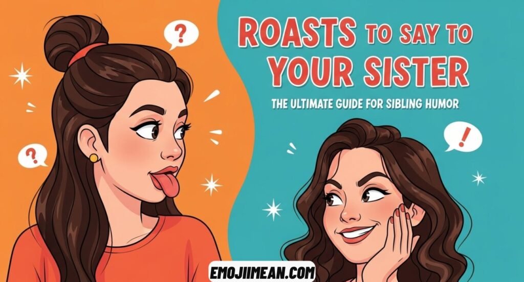 Roasts to Say to Your Sister