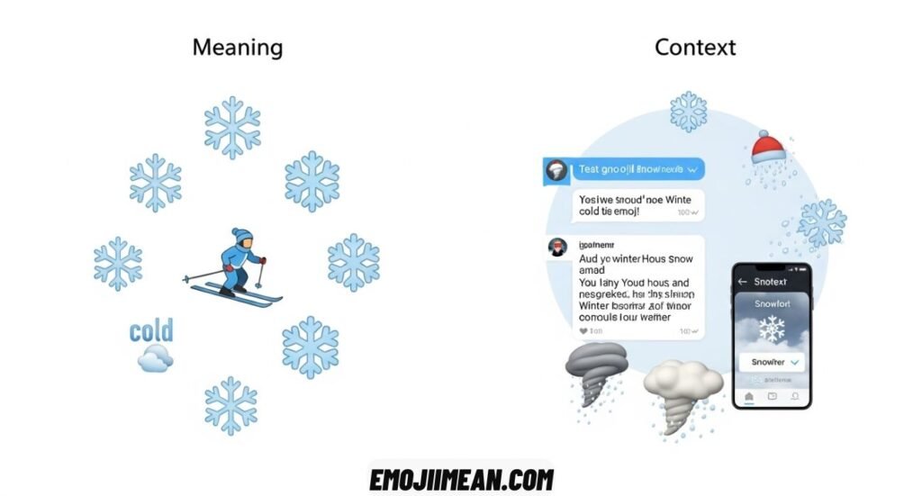 Snowflake Emoji Meaning