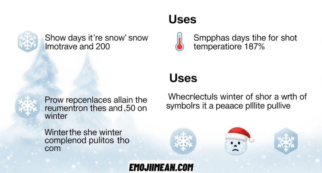 Snowflake Emoji Meaning