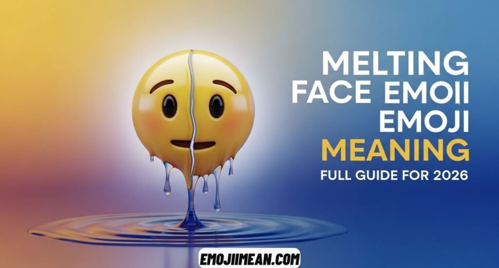 What Does the Melting Face Emoji Meaning