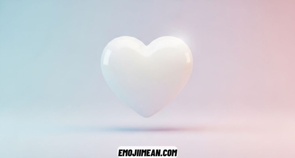 What Does the White Heart Emoji Mean