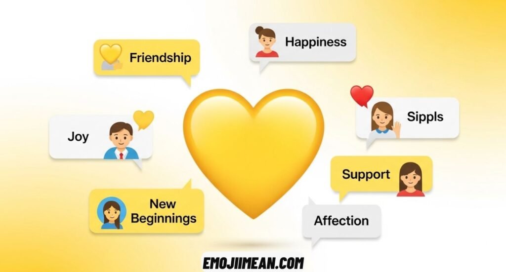 Yellow Heart Emoji Meaning and Responses