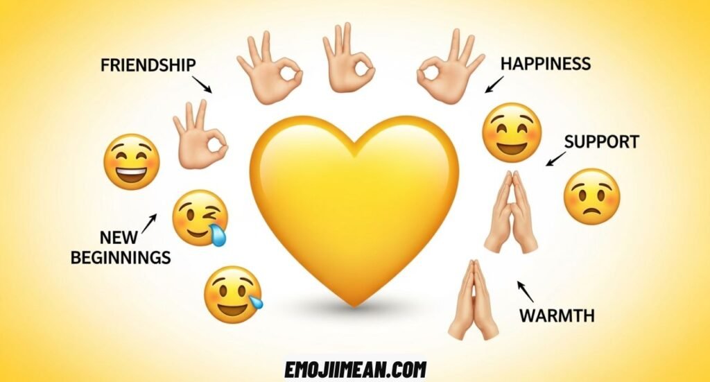 Yellow Heart Emoji Meaning and Responses