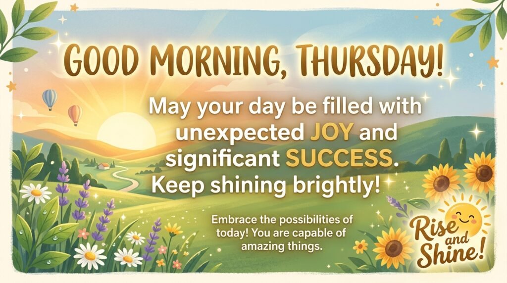 Good Morning Thursday Wishes to Inspire