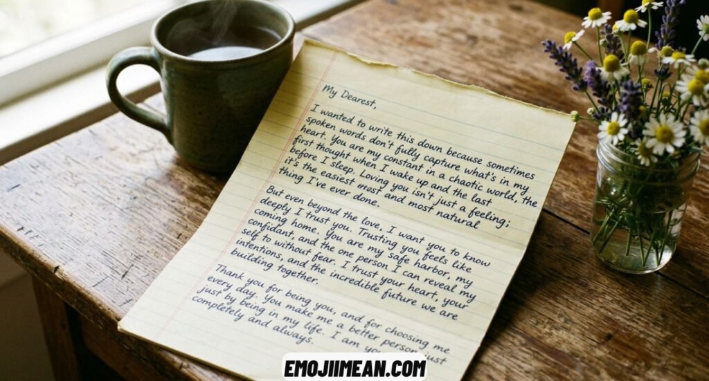 Heartfelt Love and Trust Message for Her