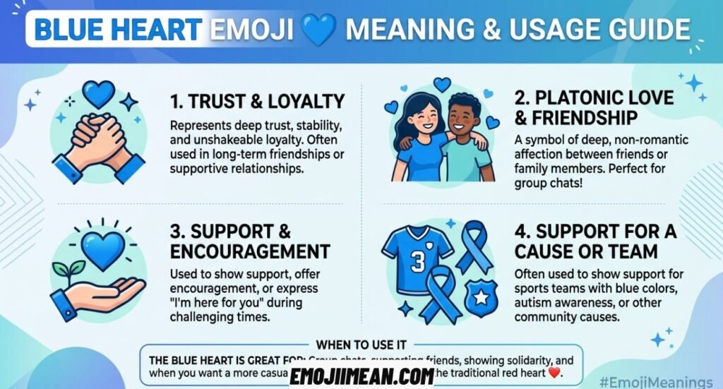 Blue Heart Emoji Meaning