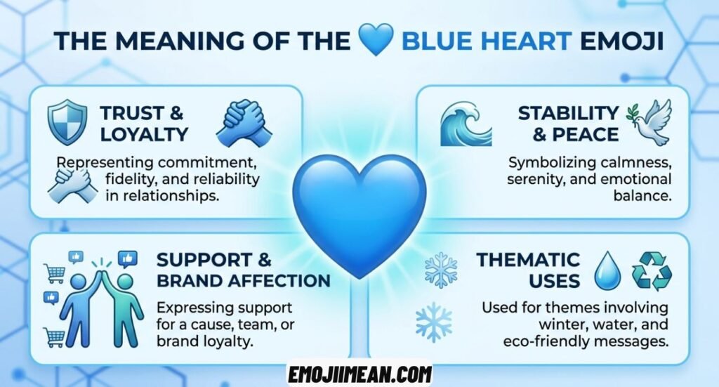 Blue Heart Emoji Meaning