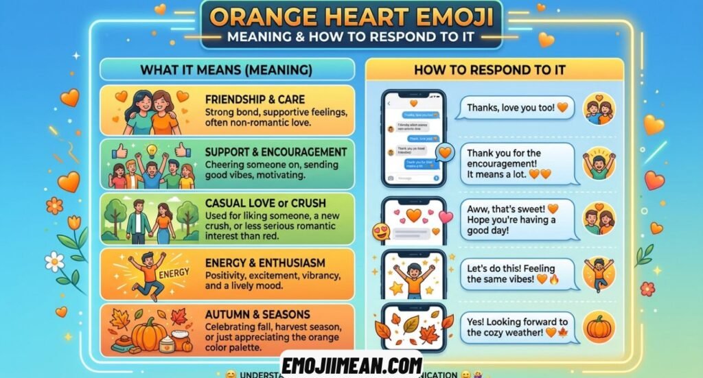 Orange Heart Emoji Meaning