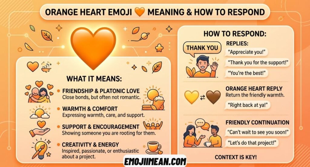 Orange Heart Emoji Meaning