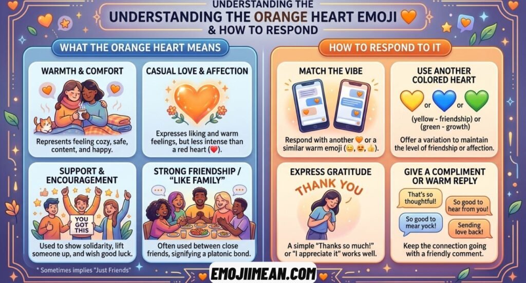 Orange Heart Emoji Meaning