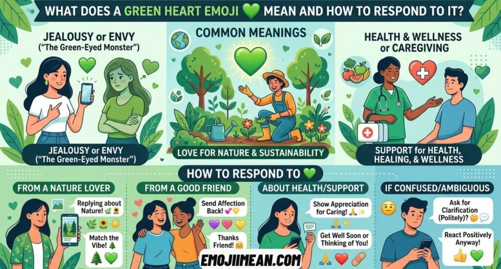 What Does a Green Heart Emoji