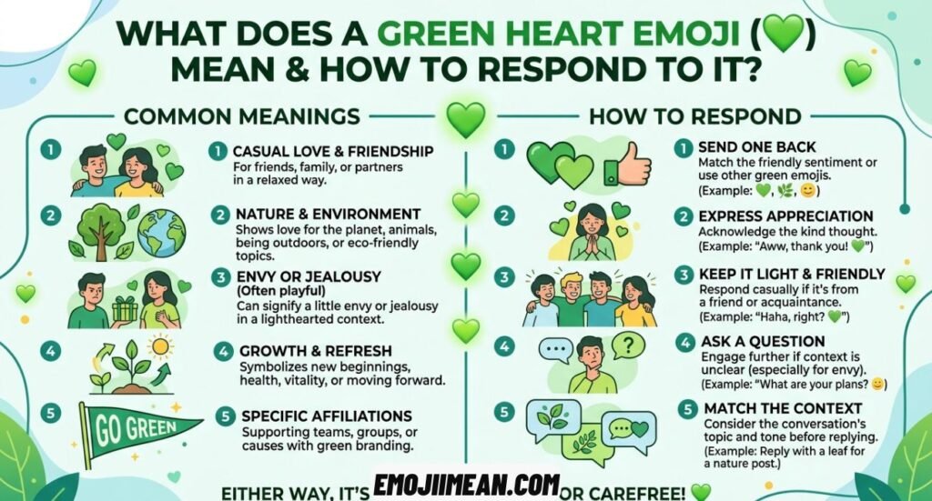 What Does a Green Heart Emoji