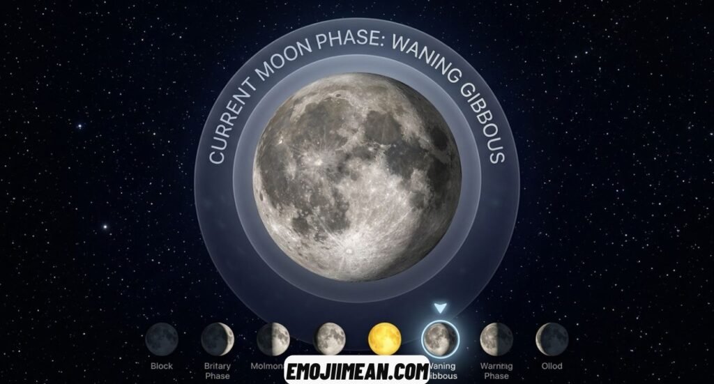 What Is the Current Phase of the Moon as an Emoji