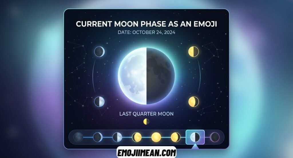 What Is the Current Phase of the Moon as an Emoji