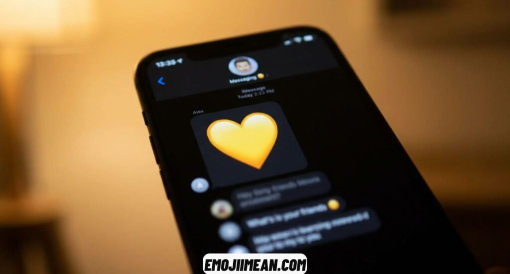 Yellow Heart Emoji Meaning