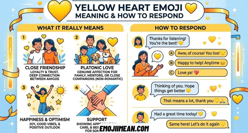 Yellow Heart Emoji Meaning