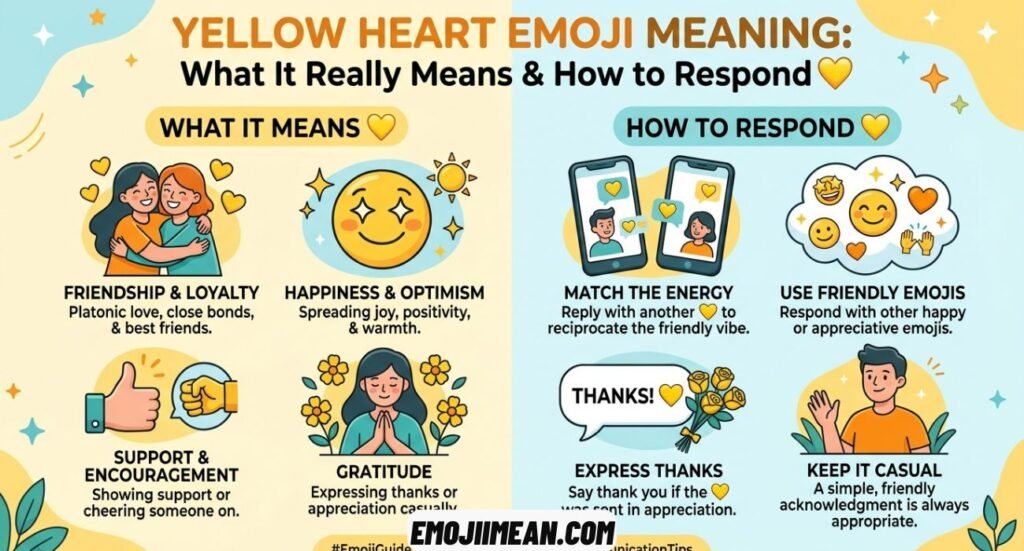 Yellow Heart Emoji Meaning