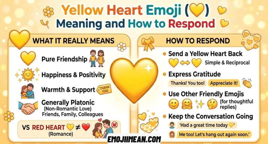 Yellow Heart Emoji Meaning