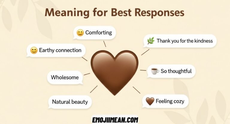 Brown Heart Emoji Meaning and Best Responses