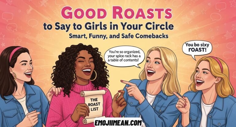 Good Roasts to Say to Girls in Your Circle: Smart, Funny, and Safe Comebacks