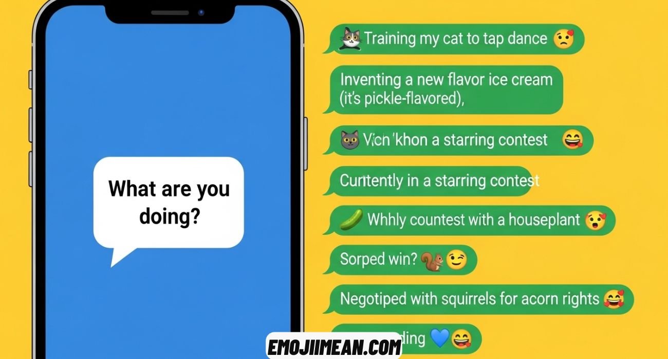 Hilarious Replies to "What Are You Doing" Texts