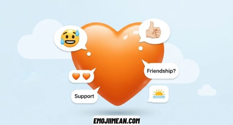 Orange Heart Emoji Meaning and Its Responses