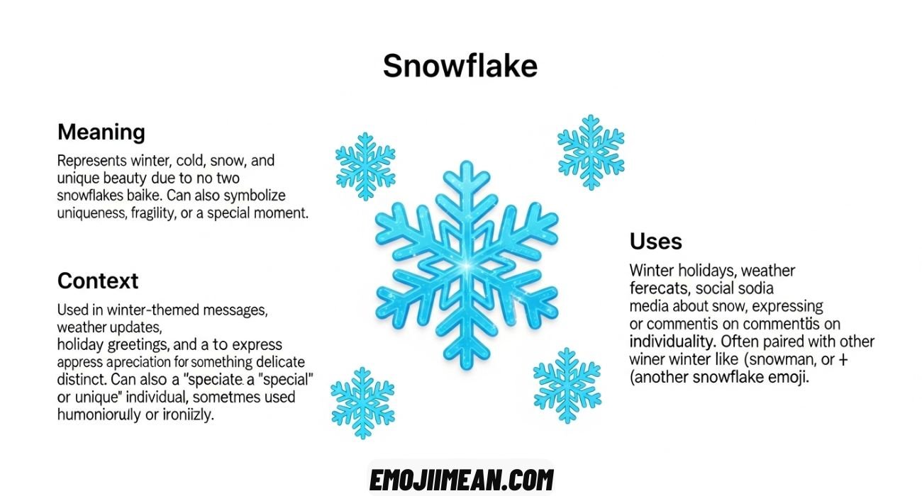 Snowflake Emoji Meaning