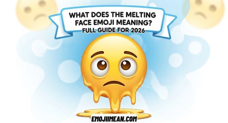 What Does the Melting Face Emoji Meaning