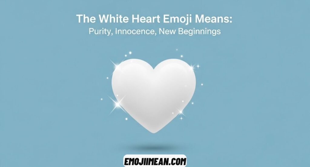 What Does the White Heart Emoji Mean