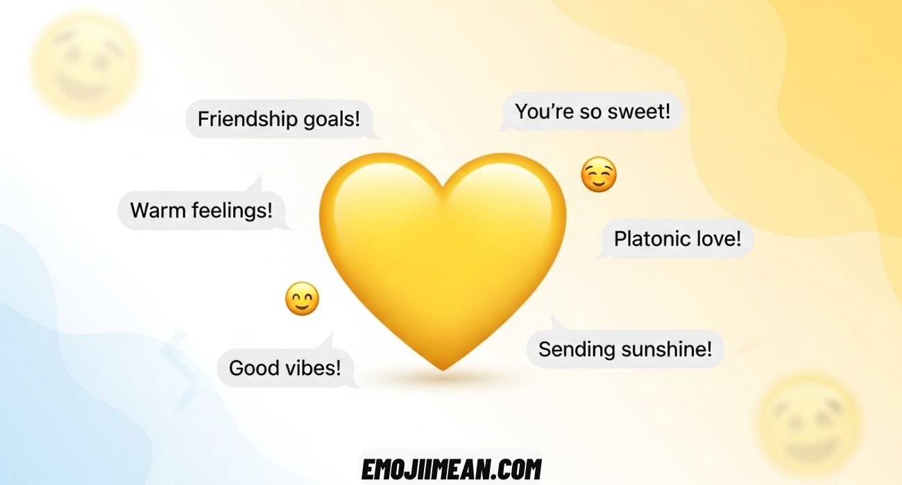 Yellow Heart Emoji Meaning and Responses