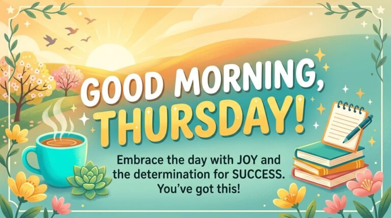 Good Morning Thursday Wishes to Inspire