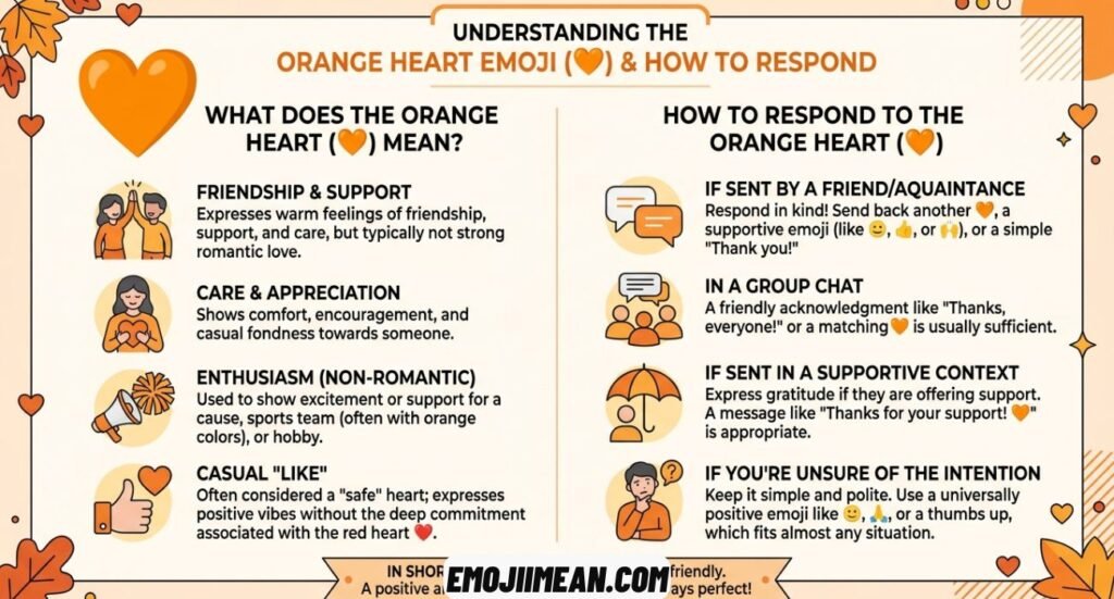 Orange Heart Emoji Meaning