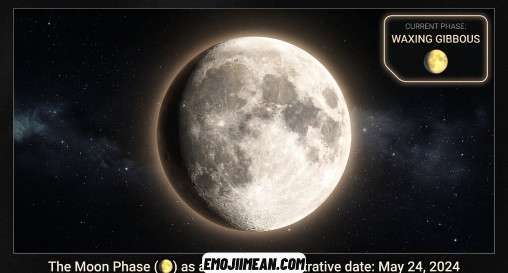 What Is the Current Phase of the Moon as an Emoji