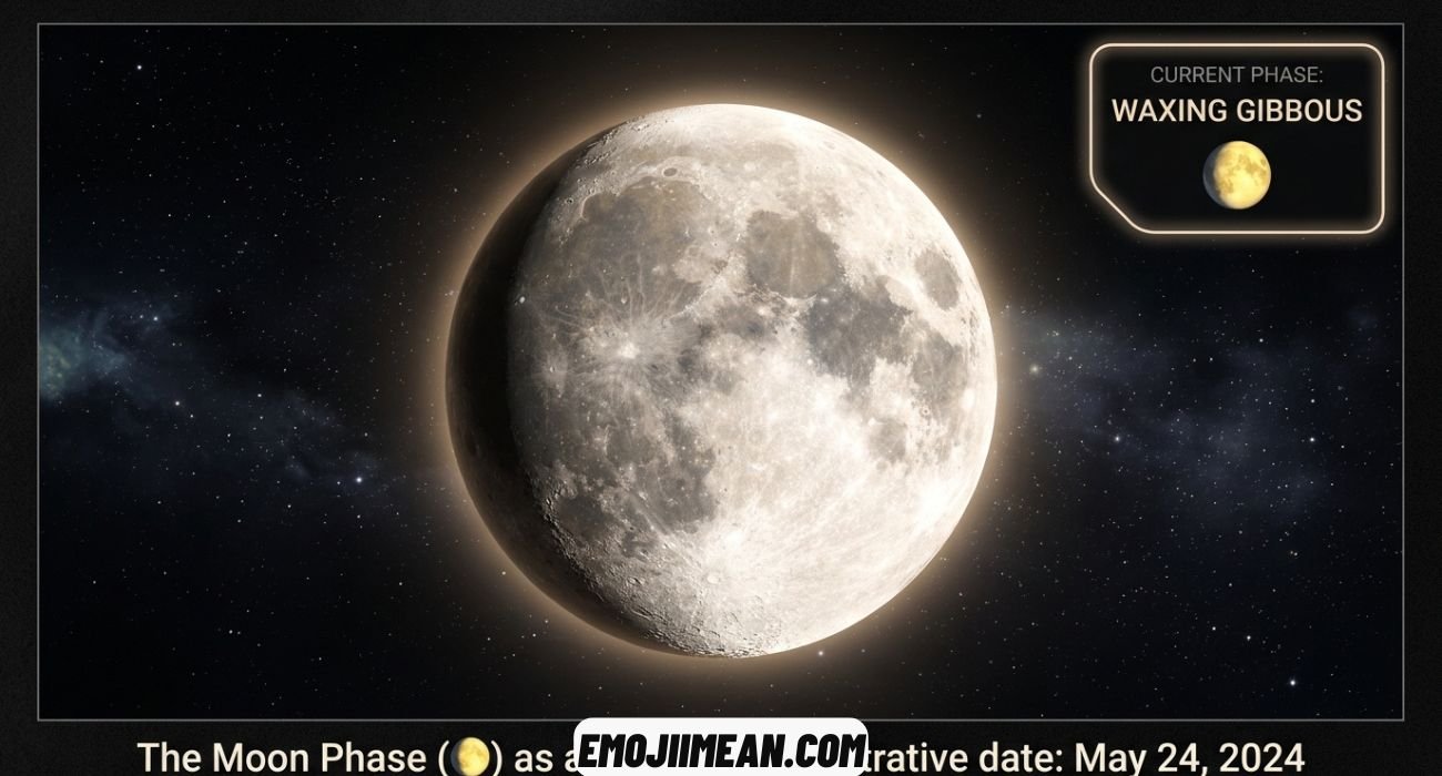 What Is the Current Phase of the Moon as an Emoji