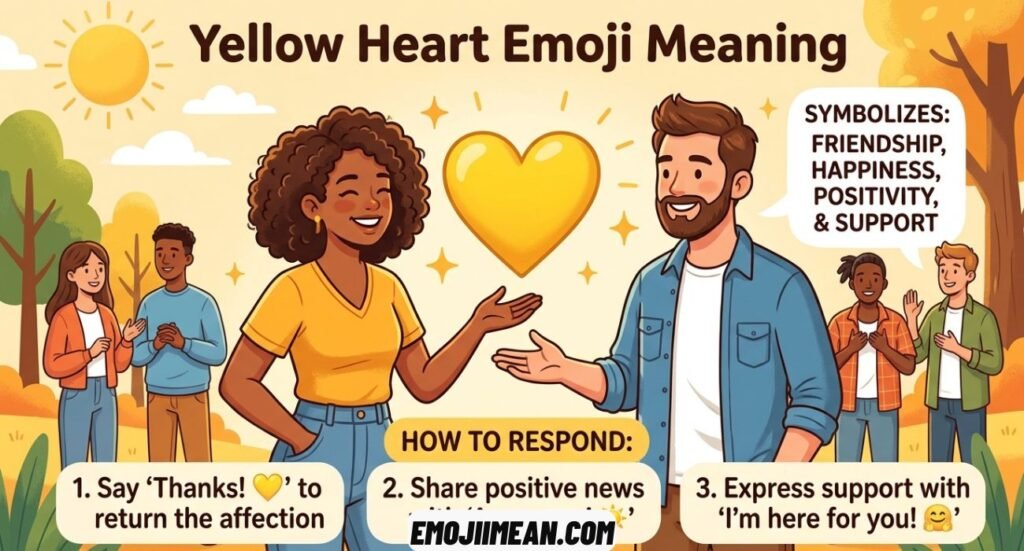 Yellow Heart Emoji Meaning